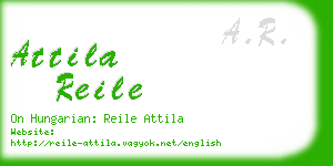 attila reile business card